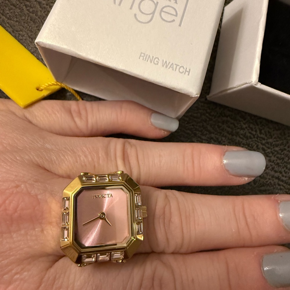 Invicta Mini Angel Women's Ring Watch - 21.5mm, Gold